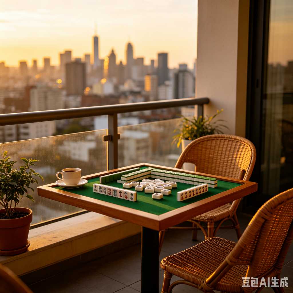 trendy color mahjong set
