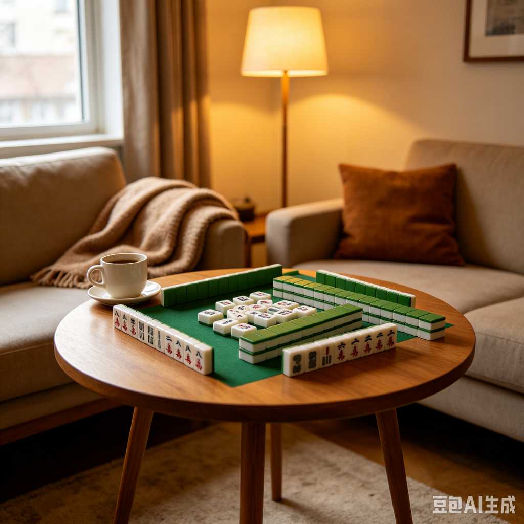 cedar wood mahjong tiles