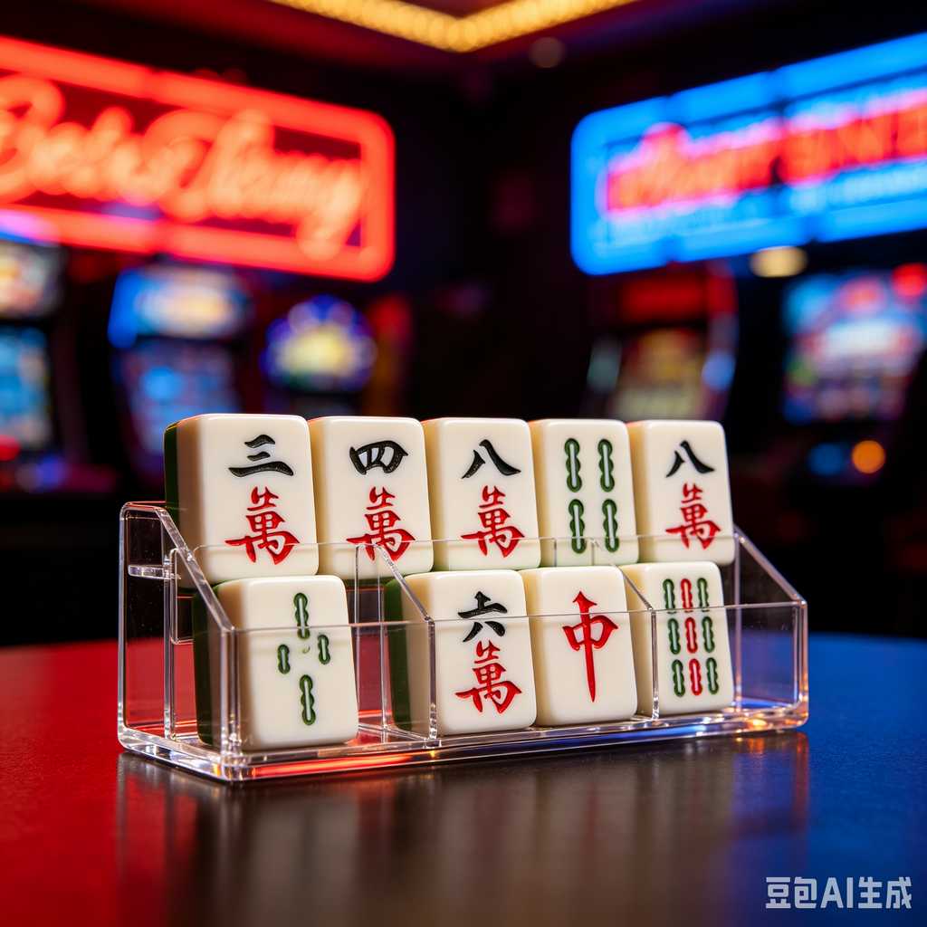 wooden mahjong set